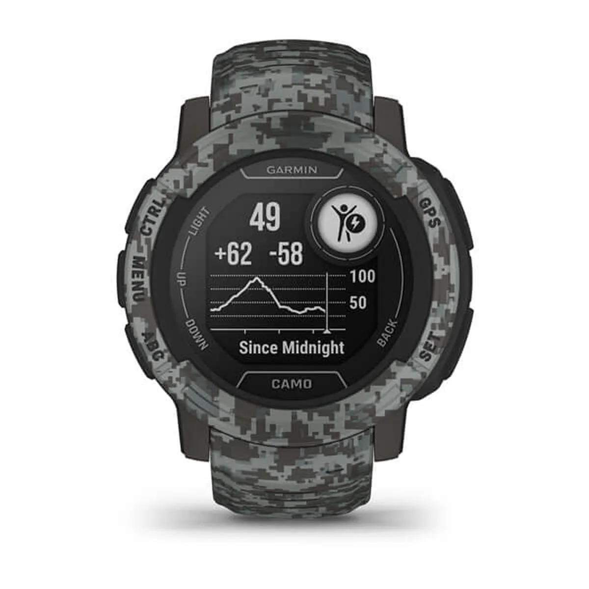 Smartwatch GARMIN Instinct 2 Camo Edition Dark grey 0,9" Black Graphite