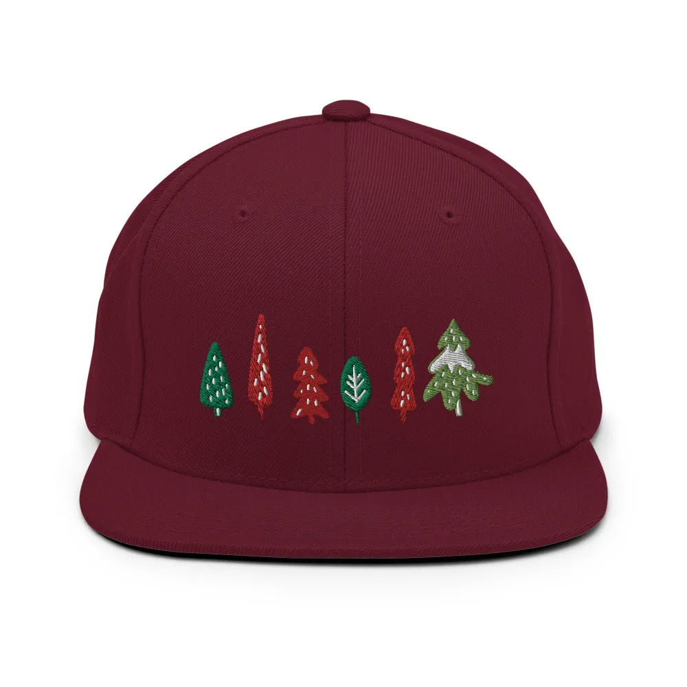 Trees Embroidered Snapback