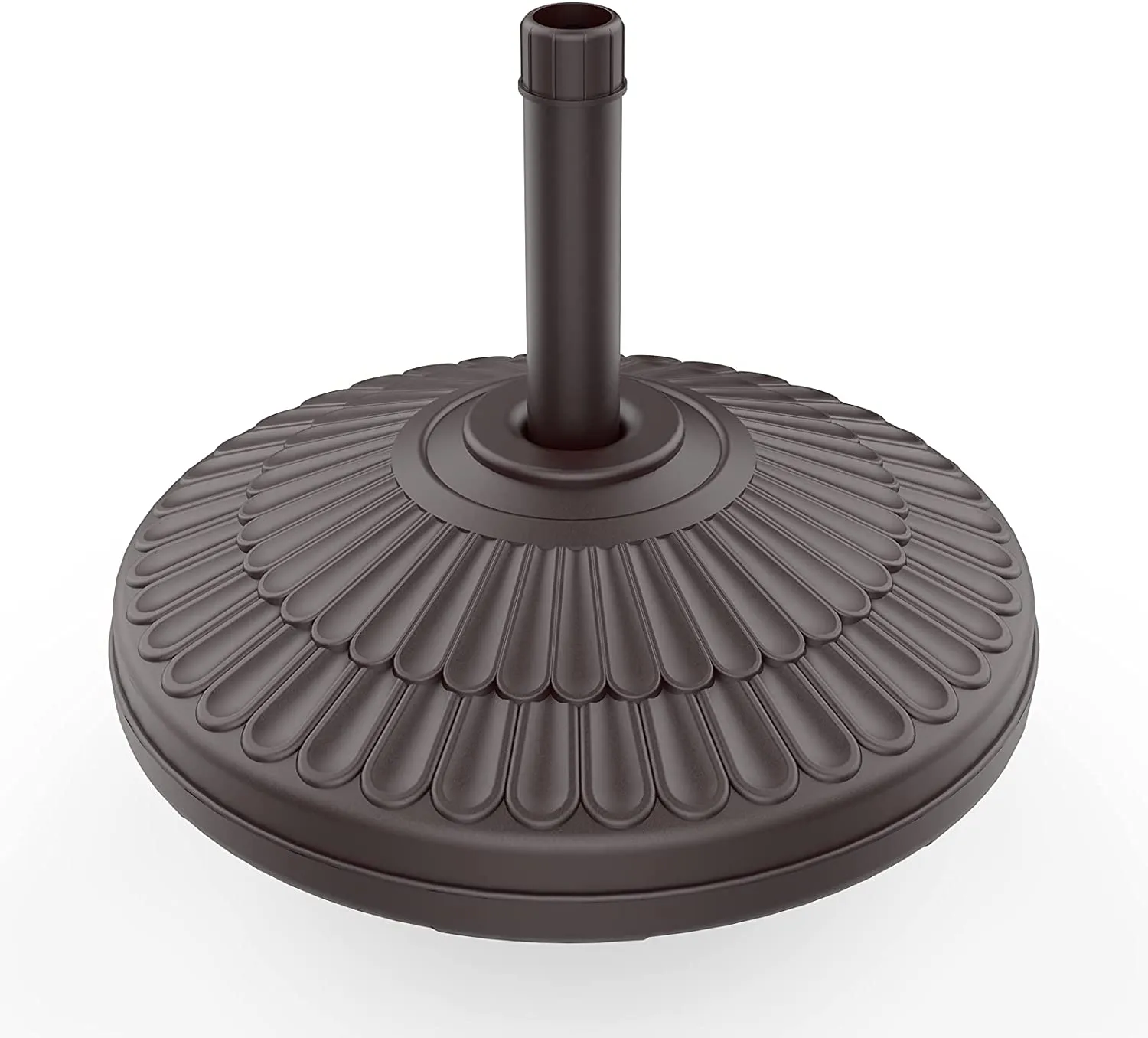 Umbrella Weighted Base, Patio Market Umbrella Weights, Water & Sand Filled Round Weight Base 80 Lbs