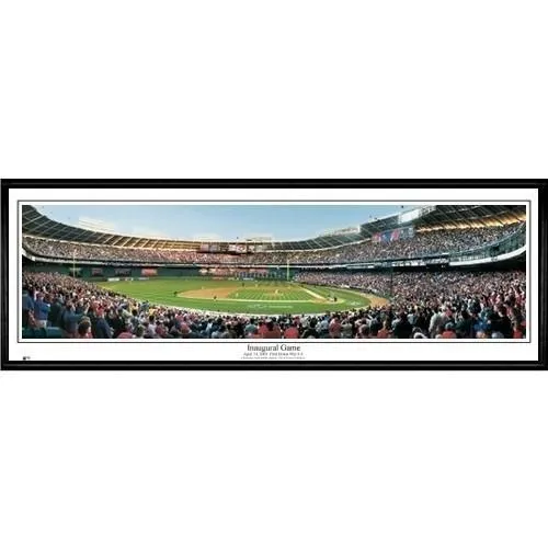 Washington Nationals Inaugural Game"  - 13.5"x39" Standard Black Frame"