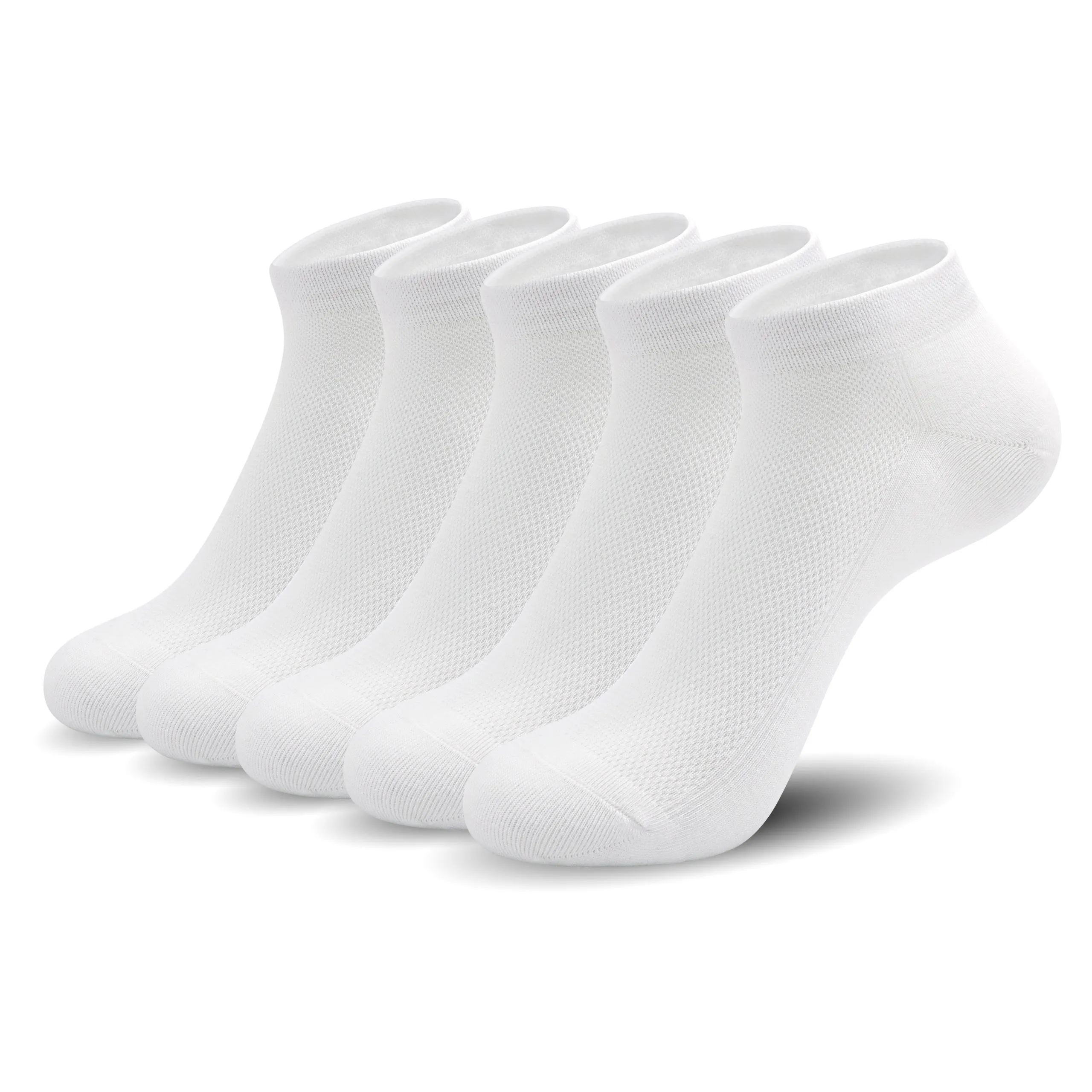 Women Mesh Ankle Socks Bamboo Summer Cool Socks Soft Ultra Thin Low Cut Sock 5 Pairs,4-8/9-11