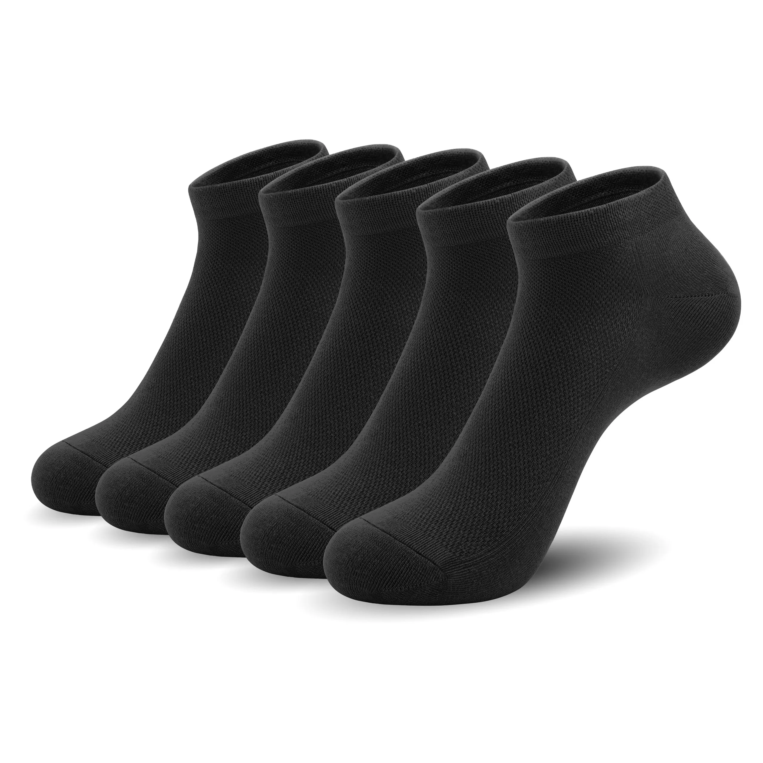 Women Mesh Ankle Socks Bamboo Summer Cool Socks Soft Ultra Thin Low Cut Sock 5 Pairs,4-8/9-11